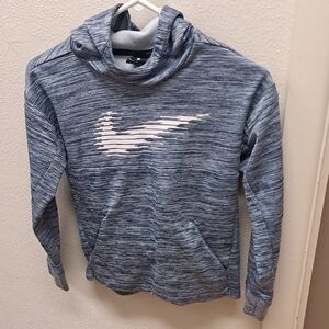 Nike Blue and White Kids Hoodie